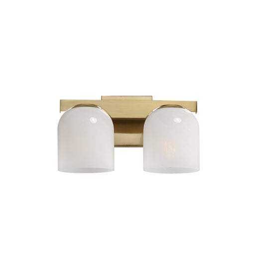 Maxim 21232MRNAB Scoop 2 Light Bath Vanity | Natural Aged Brass