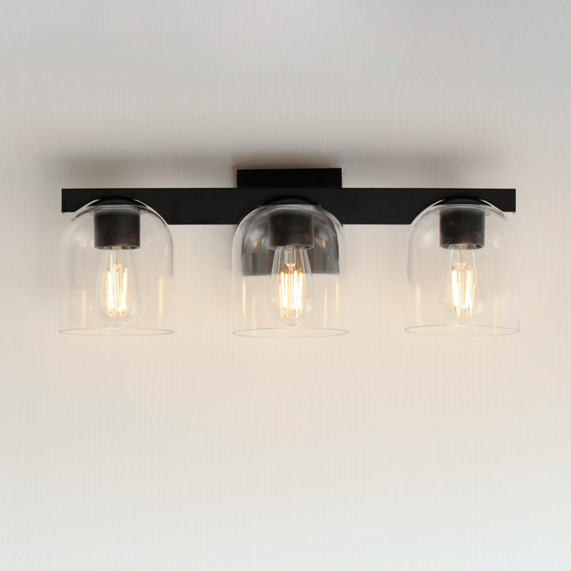 Maxim 21233CLBK Scoop 3 Light Bath Vanity | Black