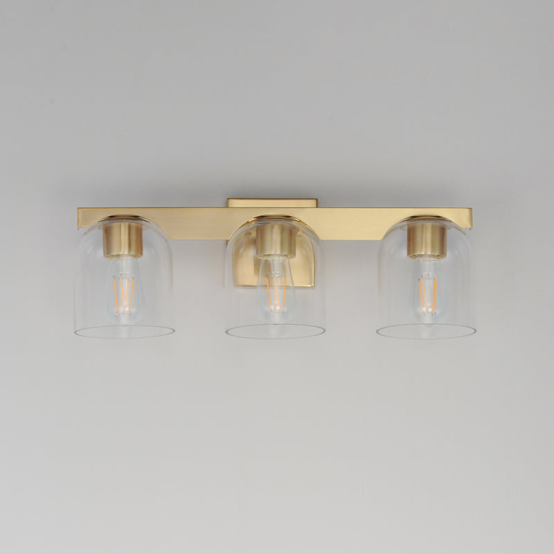 Maxim 21233CLNAB Scoop 3 Light Bath Vanity | Natural Aged Brass