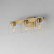 Maxim 21233CLNAB Scoop 3 Light Bath Vanity | Natural Aged Brass