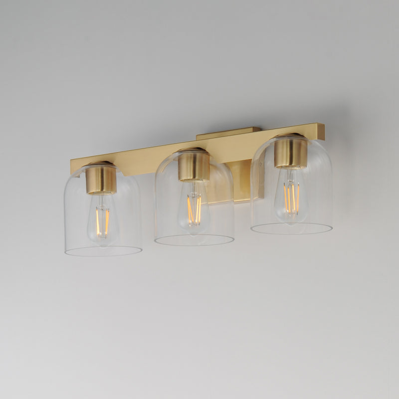 Maxim 21233CLNAB Scoop 3 Light Bath Vanity | Natural Aged Brass