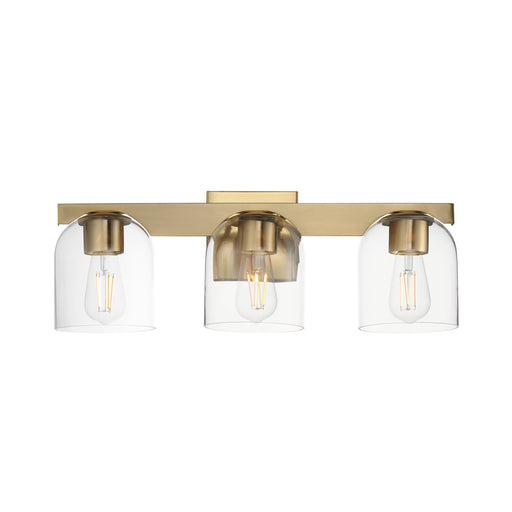 Maxim 21233CLNAB Scoop 3 Light Bath Vanity | Natural Aged Brass