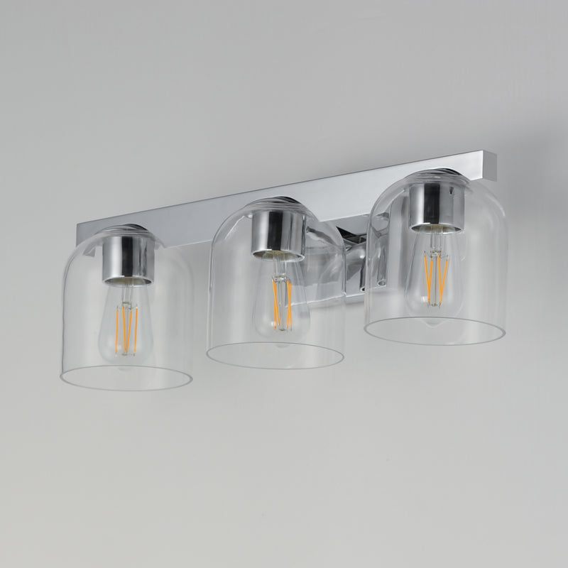 Maxim 21233CLPC Scoop 3 Light Bath Vanity | Polished Chrome