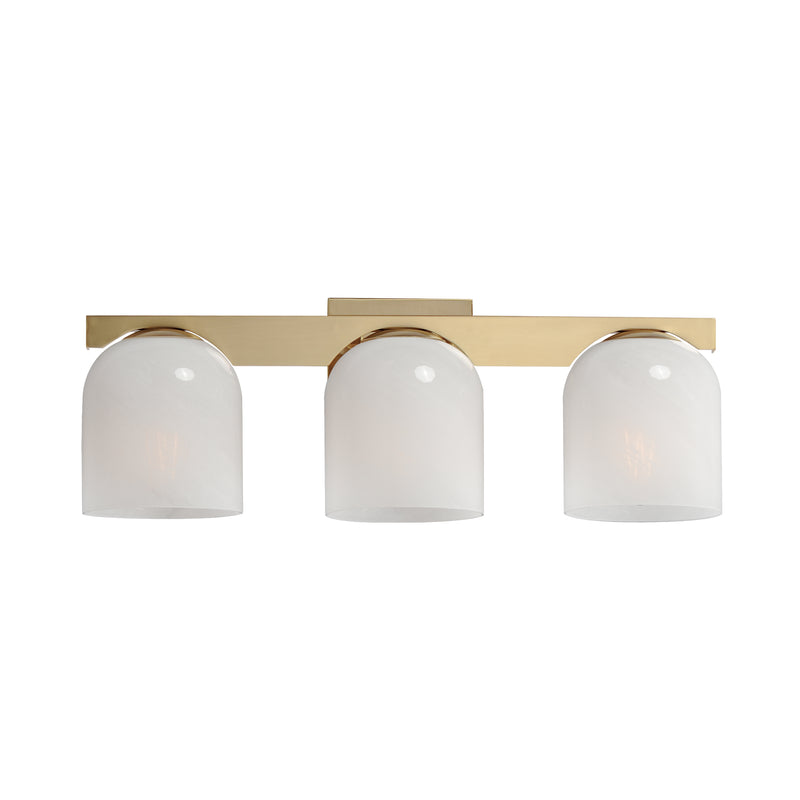 Maxim 21233MRNAB Scoop 3 Light Bath Vanity | Natural Aged Brass