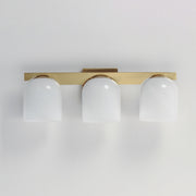 Maxim 21233MRNAB Scoop 3 Light Bath Vanity | Natural Aged Brass