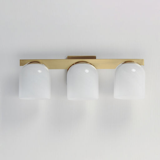 Maxim 21233MRNAB Scoop 3 Light Bath Vanity | Natural Aged Brass