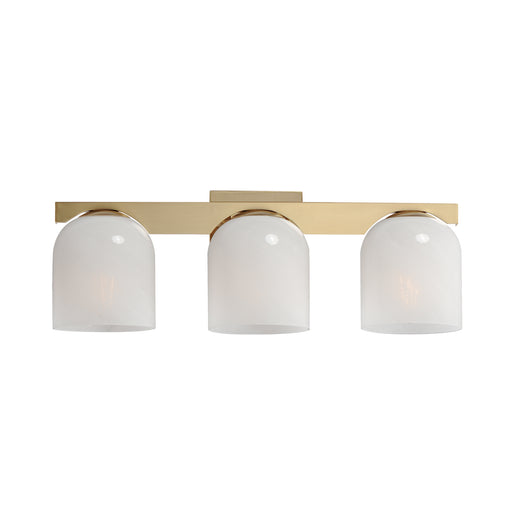 Maxim 21233MRNAB Scoop 3 Light Bath Vanity | Natural Aged Brass