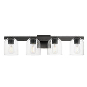 Maxim 21234CLBK Scoop 4 Light Bath Vanity | Black