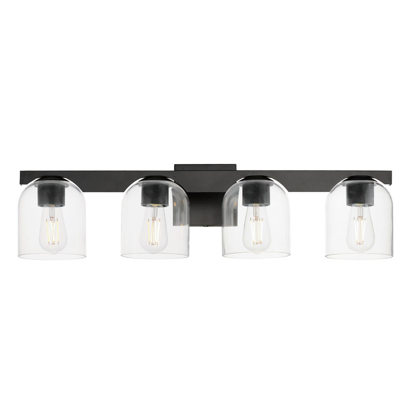Maxim 21234CLBK Scoop 4 Light Bath Vanity | Black