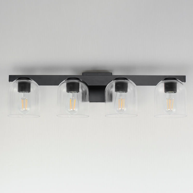 Maxim 21234CLBK Scoop 4 Light Bath Vanity | Black