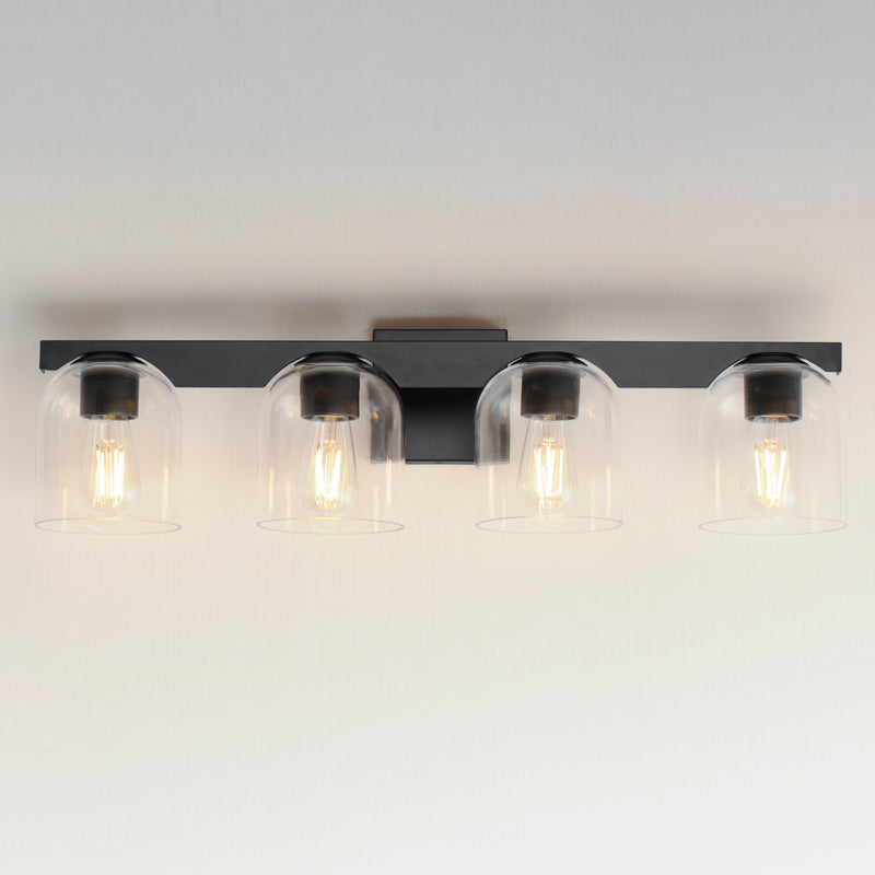 Maxim 21234CLBK Scoop 4 Light Bath Vanity | Black