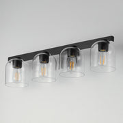 Maxim 21234CLBK Scoop 4 Light Bath Vanity | Black