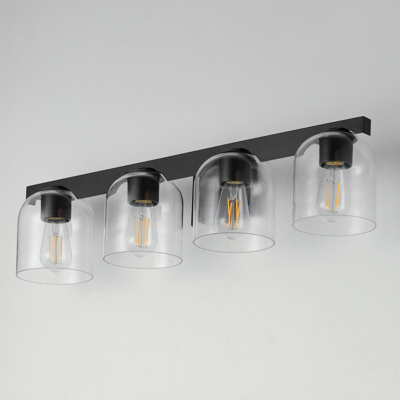 Maxim 21234CLBK Scoop 4 Light Bath Vanity | Black