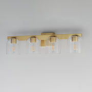Maxim 21234CLNAB Scoop 4 Light Bath Vanity | Natural Aged Brass