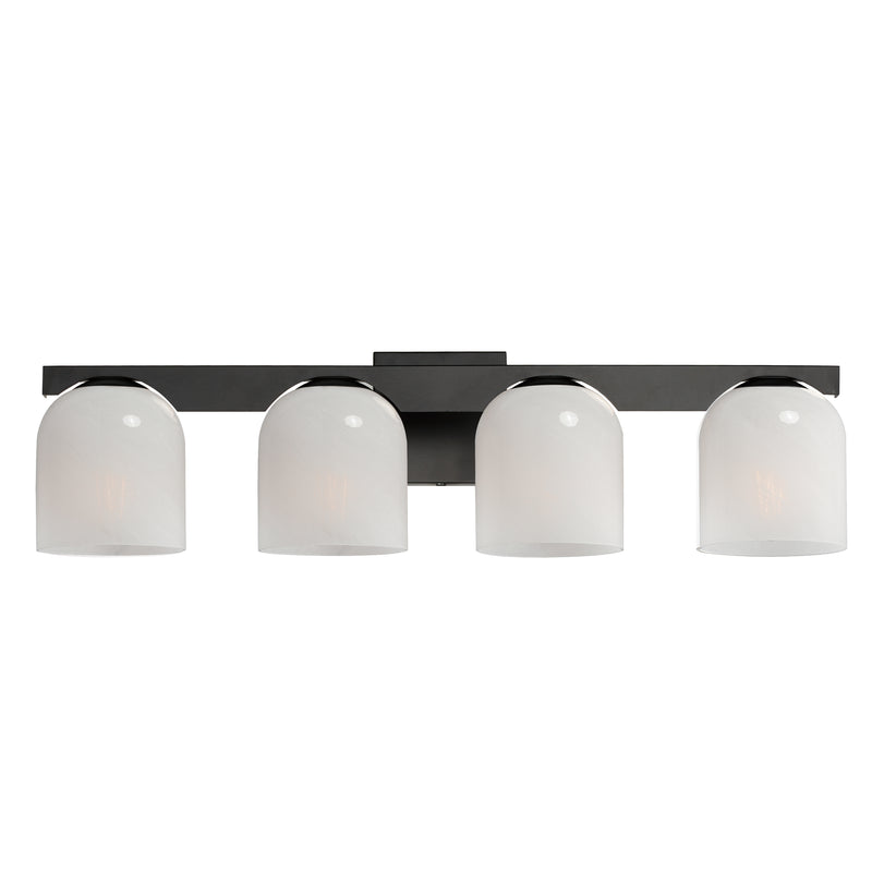 Maxim 21234MRBK Scoop 4 Light Bath Vanity | Black