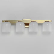 Maxim 21234MRNAB Scoop 4 Light Bath Vanity | Natural Aged Brass