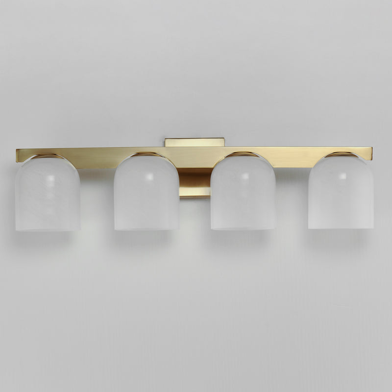 Maxim 21234MRNAB Scoop 4 Light Bath Vanity | Natural Aged Brass
