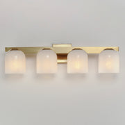 Maxim 21234MRNAB Scoop 4 Light Bath Vanity | Natural Aged Brass