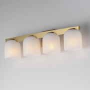 Maxim 21234MRNAB Scoop 4 Light Bath Vanity | Natural Aged Brass