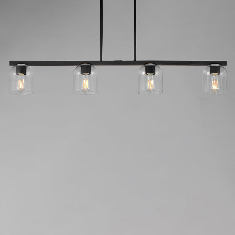 Maxim 21236CLBK Scoop 4 Light Linear Pendant | Black