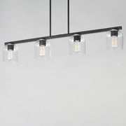 Maxim 21236CLBK Scoop 4 Light Linear Pendant | Black