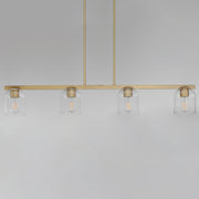 Maxim 21236CLNAB Scoop 4 Light Linear Pendant | Natural Aged Brass