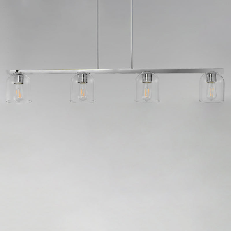Maxim 21236CLPC Scoop 4 Light Linear Pendant | Polished Chrome