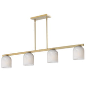 Maxim 21236MRNAB Scoop 4 Light Linear Pendant | Natural Aged Brass