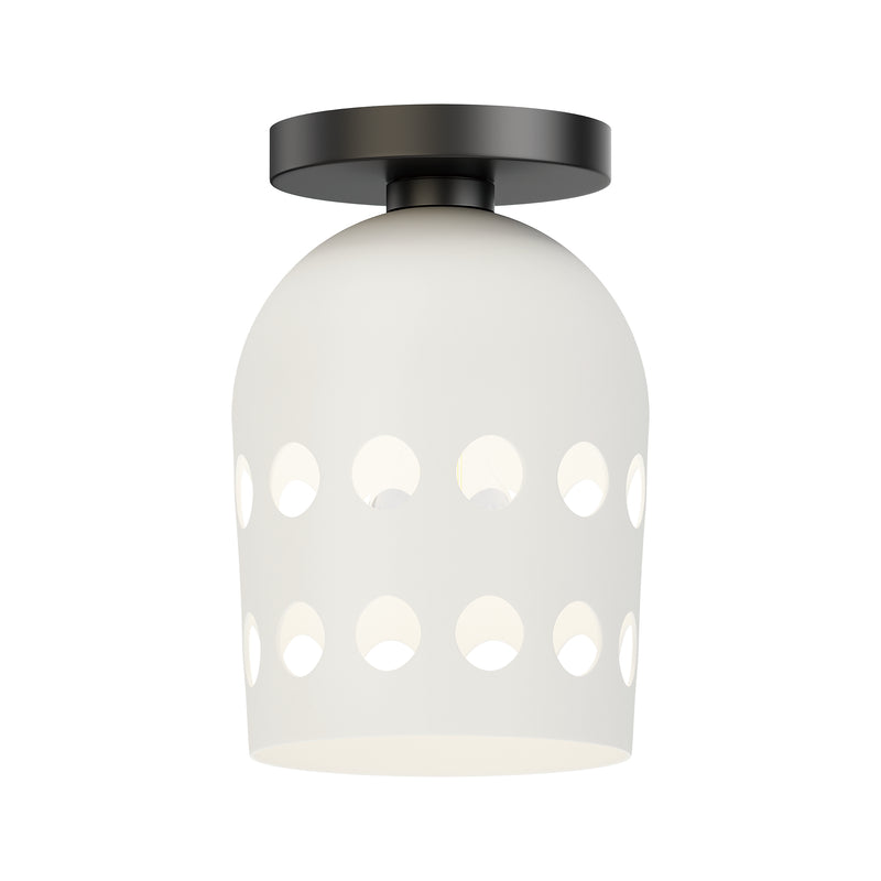 Maxim 21240WTBK Dottie Flush Mount | Black