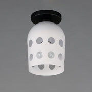 Maxim 21240WTBK Dottie Flush Mount | Black