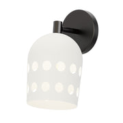 Maxim 21241WTBK Dottie 1 Light Adjustable Sconce | Black