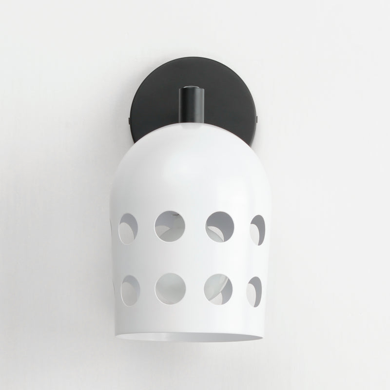 Maxim 21241WTBK Dottie 1 Light Adjustable Sconce | Black