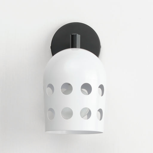 Maxim 21241WTBK Dottie 1 Light Adjustable Sconce | Black