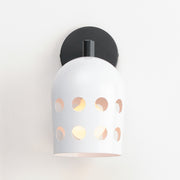Maxim 21241WTBK Dottie 1 Light Adjustable Sconce | Black