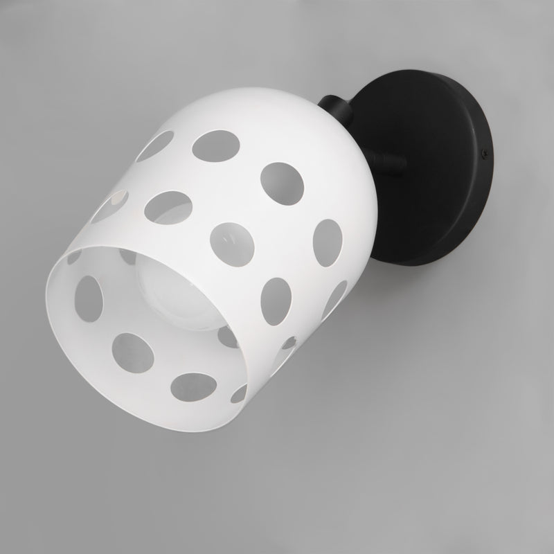 Maxim 21241WTBK Dottie 1 Light Adjustable Sconce | Black
