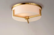 Maxim 21280SWSBR Dart 3 Light Flush Mount | Satin Brass