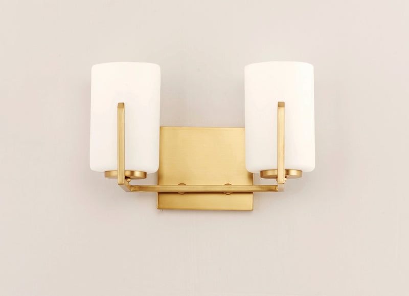 Maxim 21282SWSBR Dart 2 Light Bath Vanity | Satin Brass