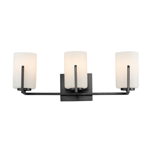Maxim 21283SWBK Dart 3 Light Bath Vanity | Black