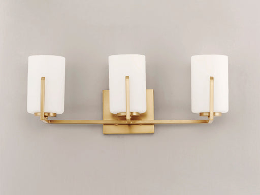Maxim 21283SWSBR Dart 3 Light Bath Vanity | Satin Brass