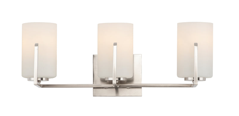 Maxim 21283SWSN Dart 3 Light Bath Vanity | Satin Nickel