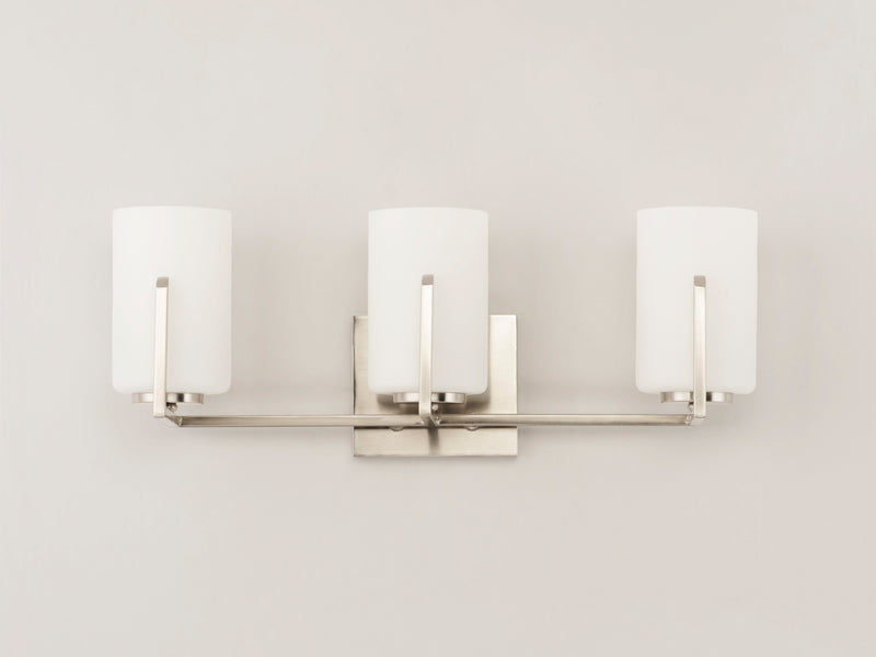 Maxim 21283SWSN Dart 3 Light Bath Vanity | Satin Nickel
