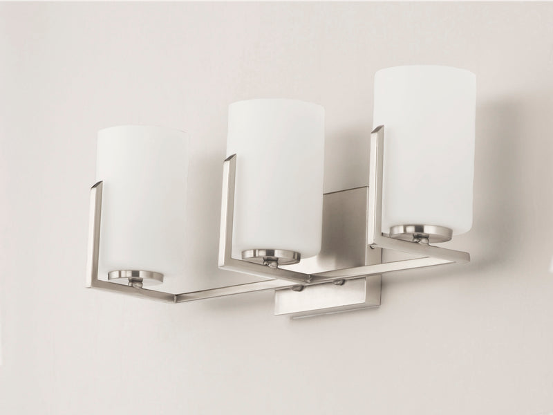 Maxim 21283SWSN Dart 3 Light Bath Vanity | Satin Nickel