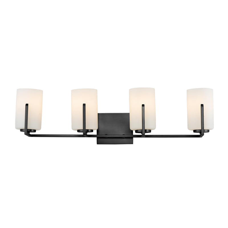 Maxim 21284SWBK Dart 4 Light Bath Vanity | Black