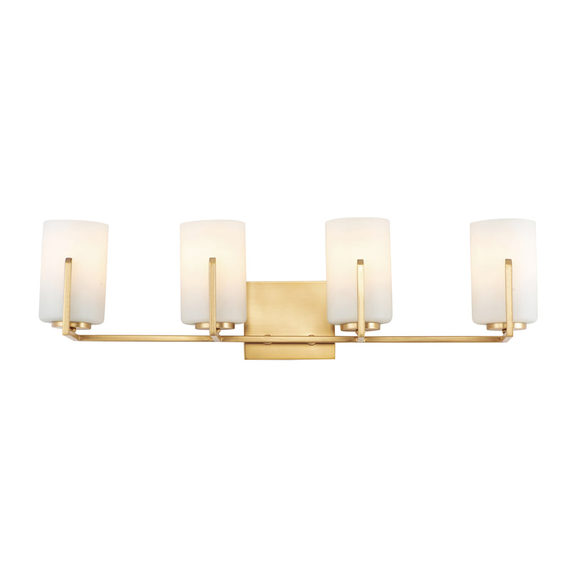 Maxim 21284SWSBR Dart 4 Light Bath Vanity | Satin Brass