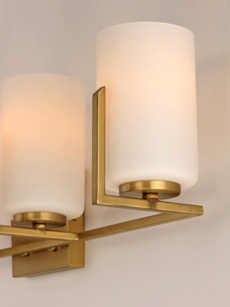 Maxim 21284SWSBR Dart 4 Light Bath Vanity | Satin Brass