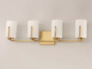 Maxim 21284SWSBR Dart 4 Light Bath Vanity | Satin Brass