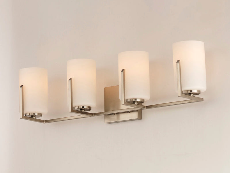Maxim 21284SWSN Dart 4 Light Bath Vanity | Satin Nickel