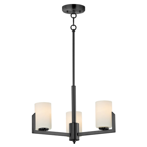 Maxim 21285SWBK Dart 3 Light Chandelier | Black