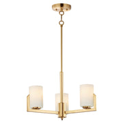Maxim 21285SWSBR Dart 3 Light Chandelier | Satin Brass