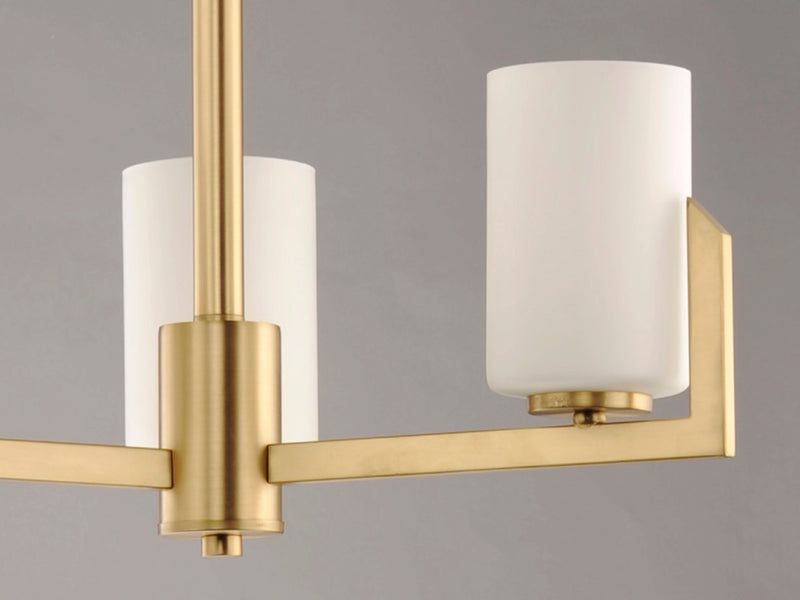 Maxim 21285SWSBR Dart 3 Light Chandelier | Satin Brass